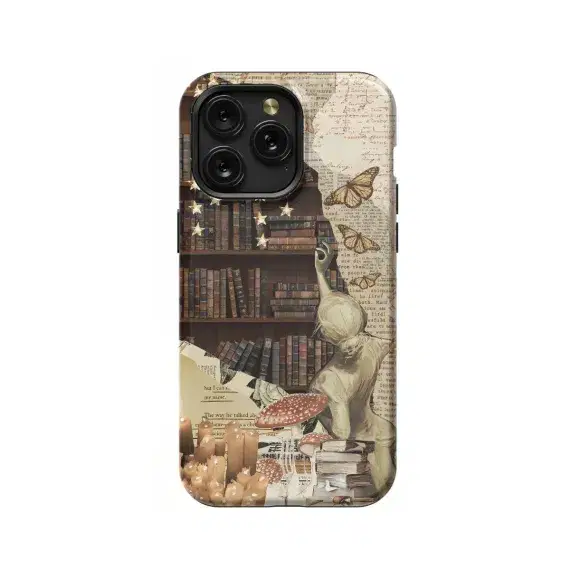 Book Lover Bookish Collage Phone Case iPhone Samsung Pixel & More #432 - Image 1