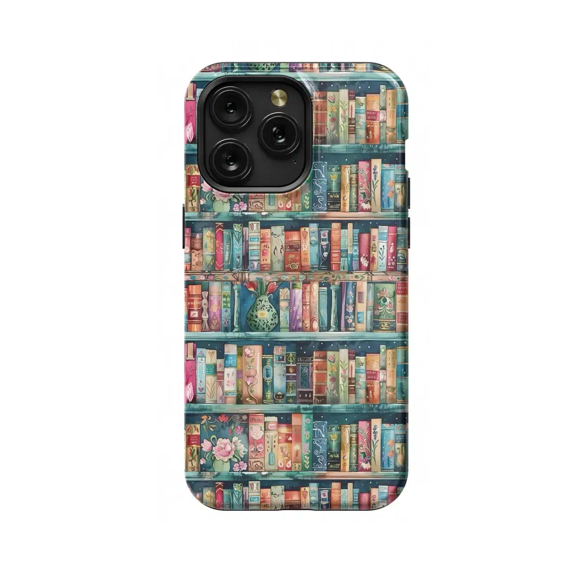 Book Lover Bookshelf Phone Case iPhone Samsung Cover Pixel 1649 - Image 1