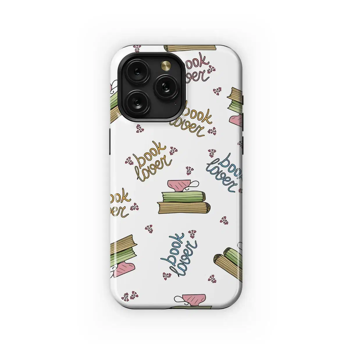 Book Lover Cozy Pattern Phone Case iPhone Samsung Cover Pixel 5260 - Image 1