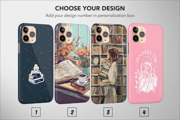 Book Lover Phone Case Bookish Aesthetic Celestial Cover