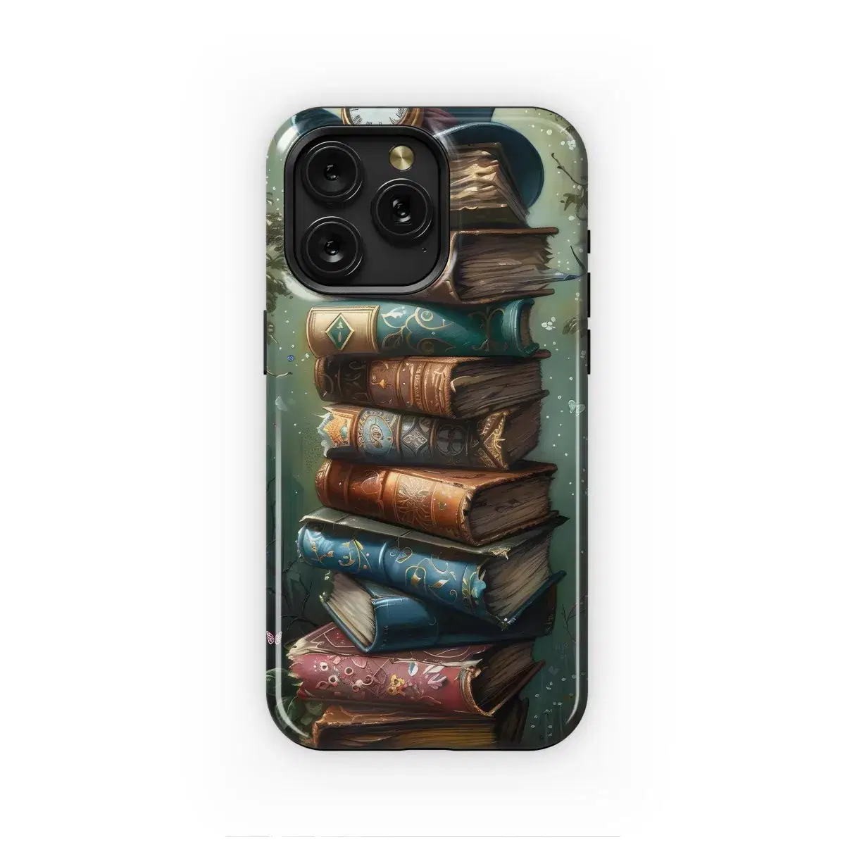 Book Lover Stack of Books Phone Case iPhone Samsung Cover Pixel 1960 - Image 1
