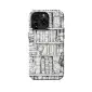 Book Shelf Lover Grayscale Phone Case iPhone Samsung Cover Pixel 1071 - Image 1