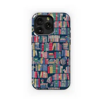 Book Shelf Phone Case iPhone Samsung Cover Pixel 1934 - Image 1
