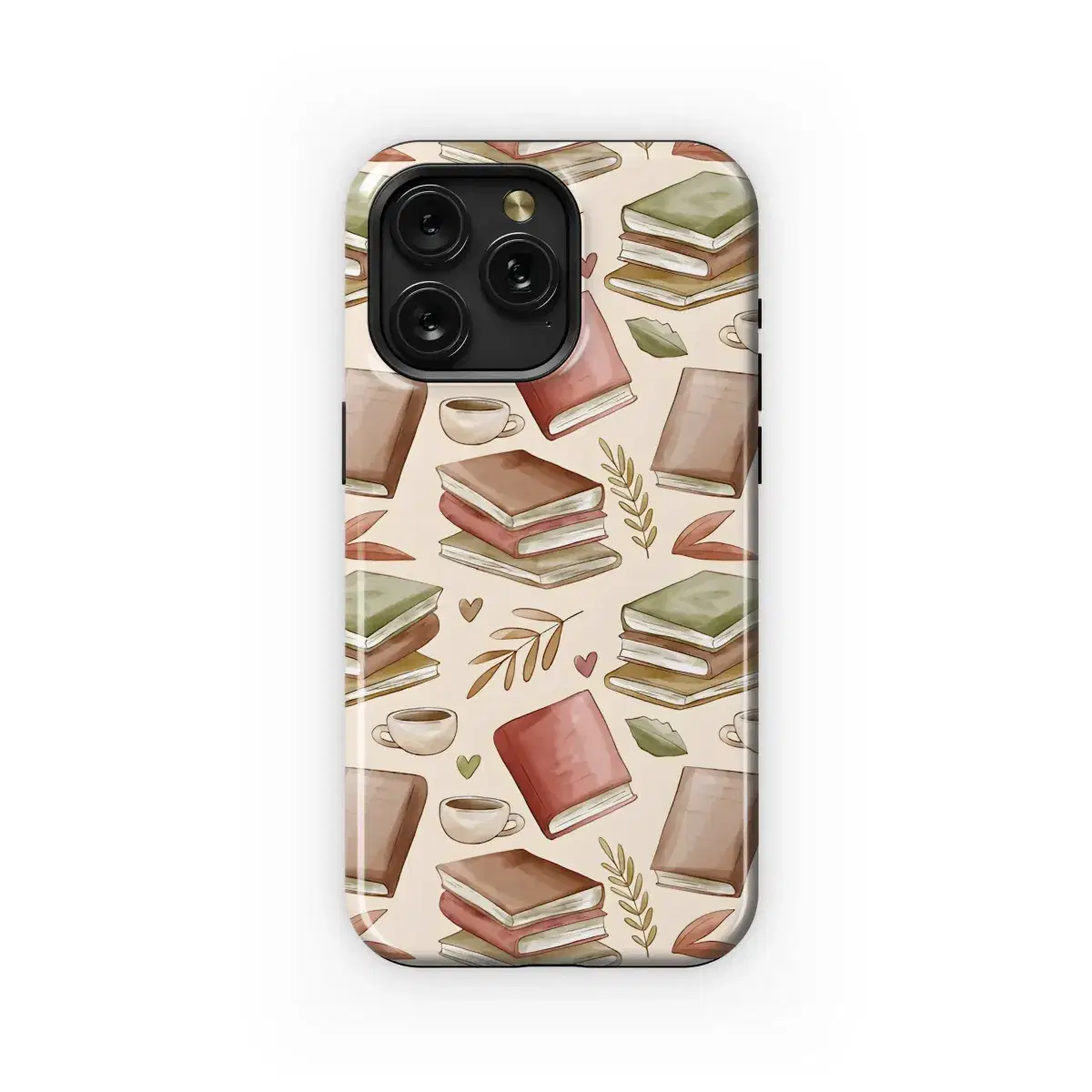Books and Coffee Delight Phone Case iPhone Samsung Cover Pixel 5126 - Image 1