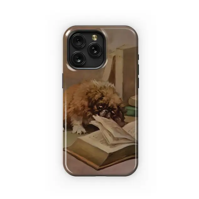 Bookworm Bandit Pekingese Phone Case iPhone Samsung Cover Pixel 4837