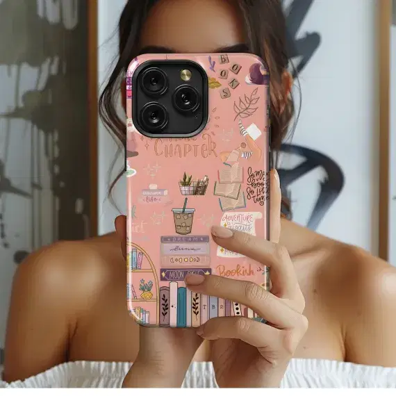 Bookworm Dream Phone Case iPhone Samsung Cover Pixel 4256 - Image 1