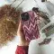 Bordeaux Zig Zag Watercolor Print Phone Case iPhone Samsung Cover Pixel 3429 - Image 4