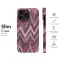 Bordeaux Zig Zag Watercolor Print Phone Case iPhone Samsung Cover Pixel 3429 - Image 7