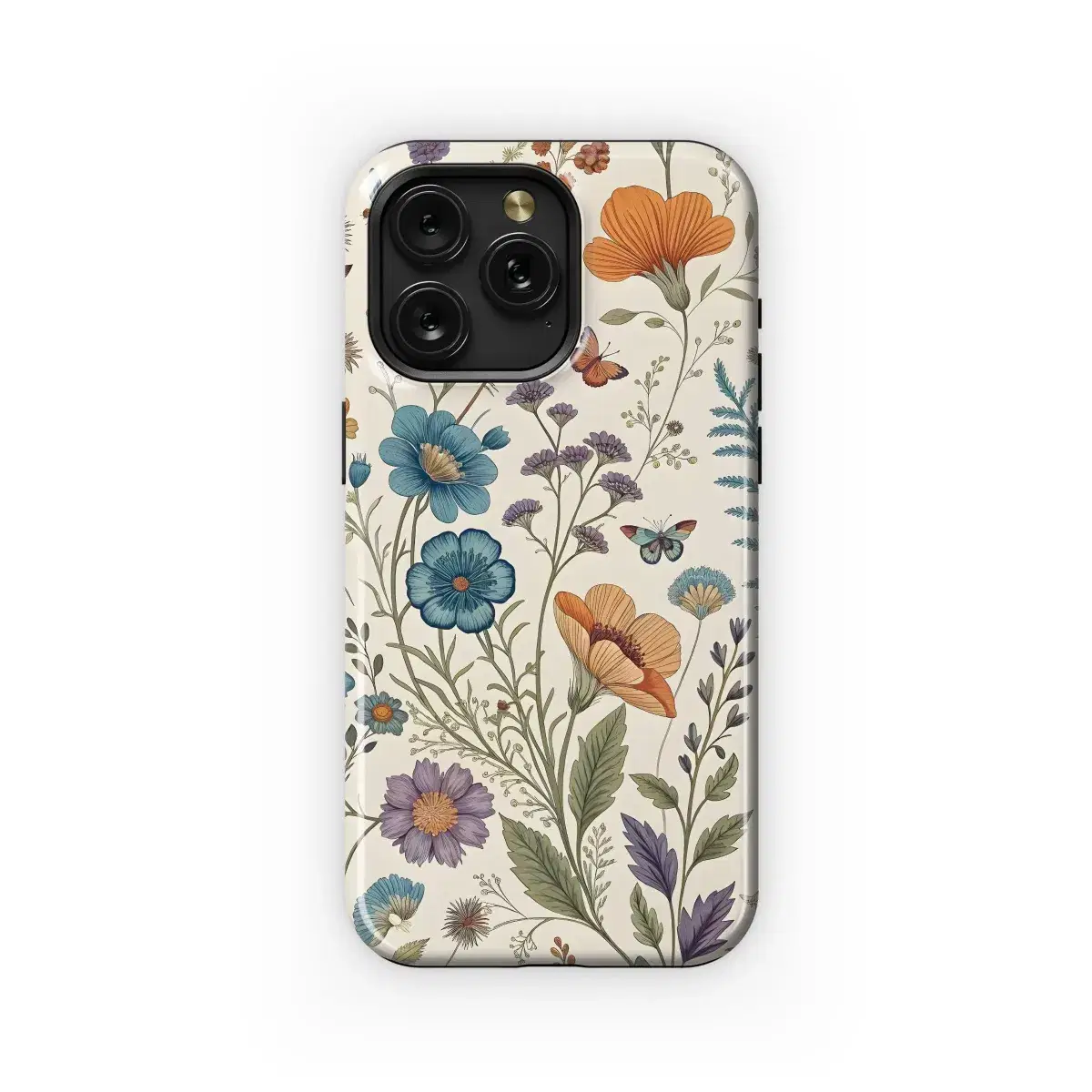 Botanical Butterflies Delight Phone Case iPhone Samsung Cover Pixel 4899 - Image 1