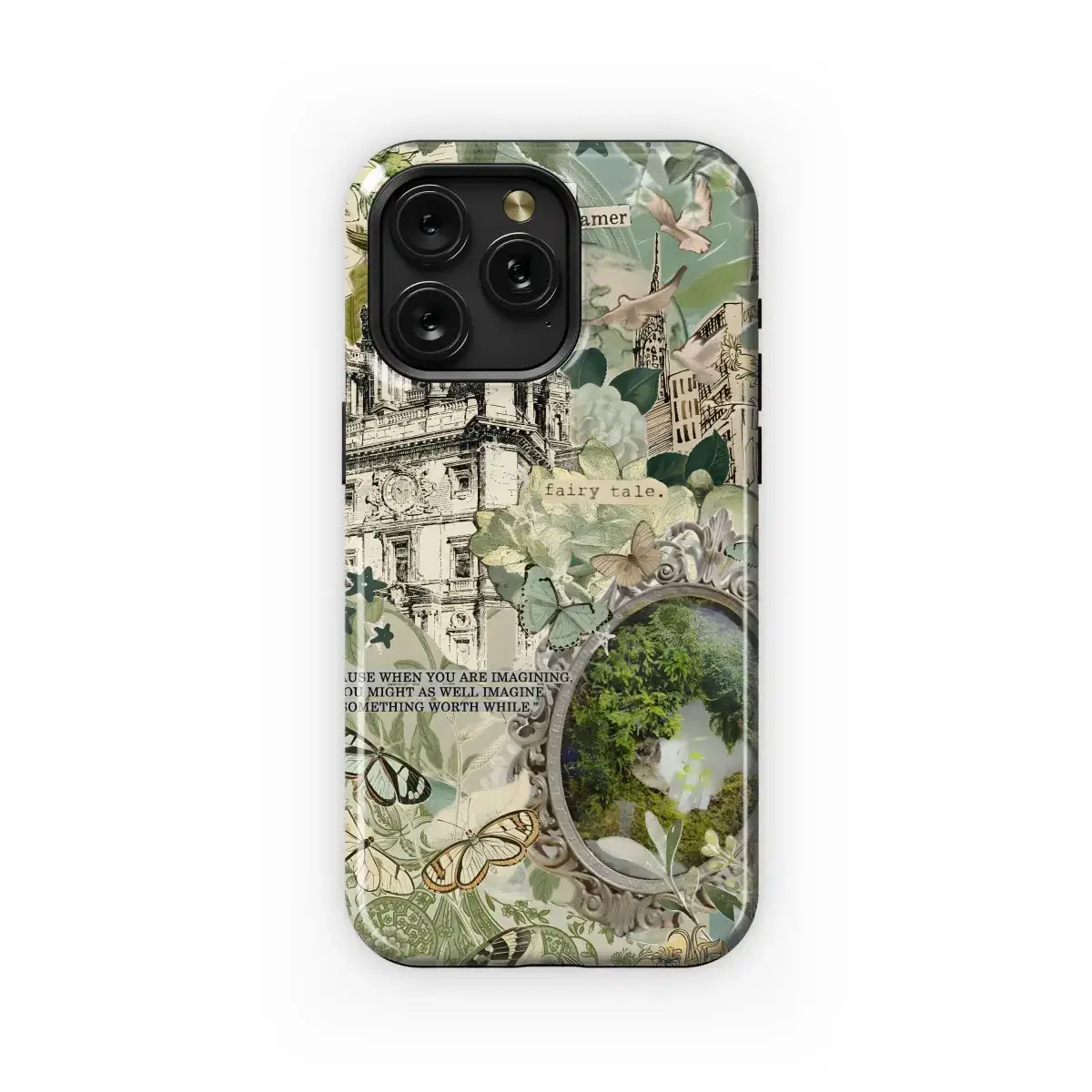 Botanical Dreamscape Collage Phone Case iPhone Samsung Cover Pixel 5006 - Image 1