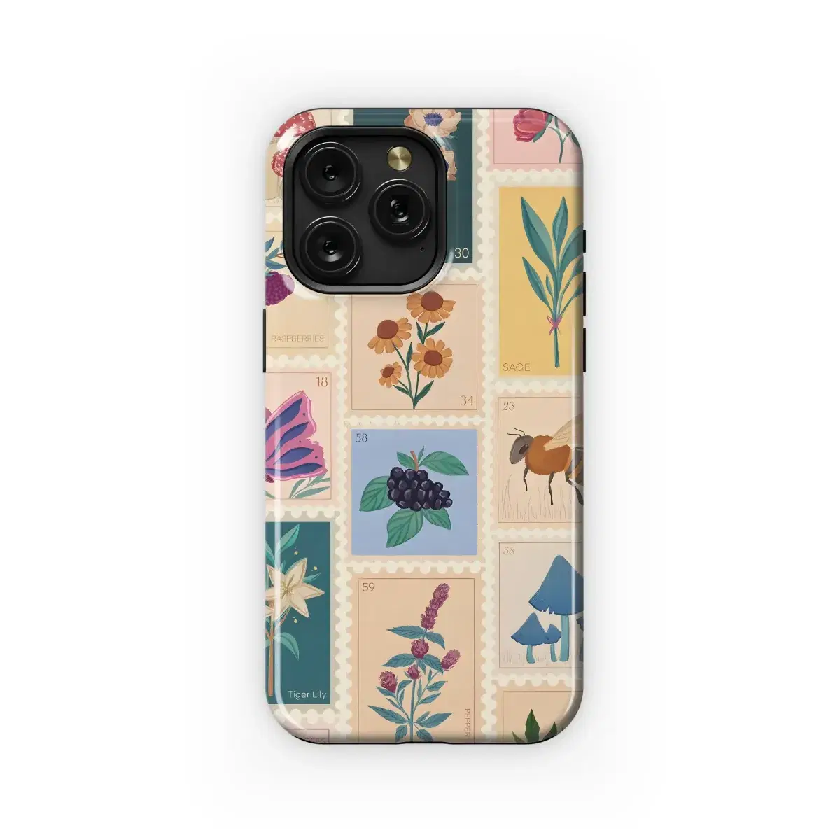 Botanical Postage Prints
 Phone Case iPhone Samsung Cover Pixel 5892 - Image 1