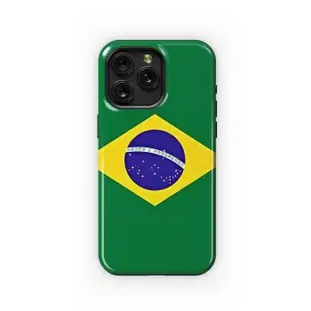 Brazilian Flag Pride Design Phone Case iPhone Samsung Cover Pixel 5755 - Image 1