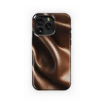 Brown Leather Texture Phone Case iPhone Samsung Cover Pixel 4848 - Image 1