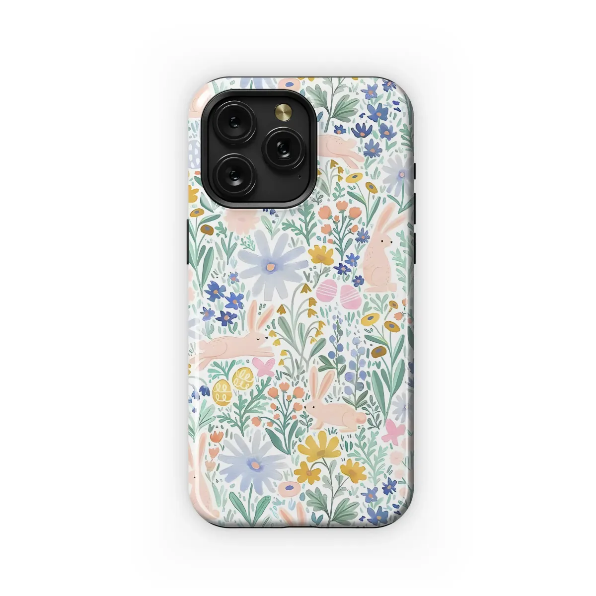 Bunny Garden Floral
 Phone Case iPhone Samsung Cover Pixel 6002 - Image 1