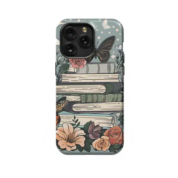 Butterfly and book Phone Case iPhone Samsung Pixel & More 426 - Image 1