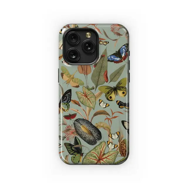 Butterfly Garden Pattern Phone Case iPhone Samsung Cover Pixel 4956