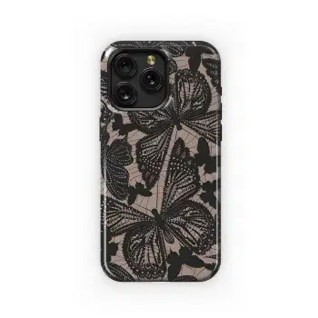 Butterfly Lace Phone Case iPhone Samsung Cover Pixel 3946 - Image 1