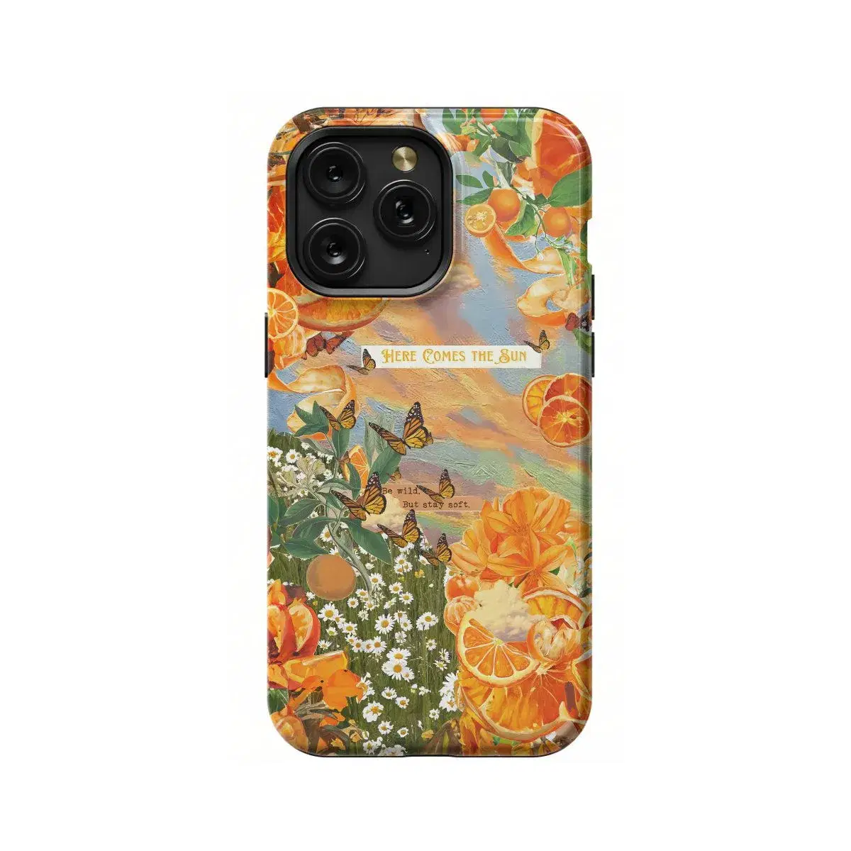 Butterfly Oranges Nature Phone Case iPhone Samsung Pixel & More - Image 1