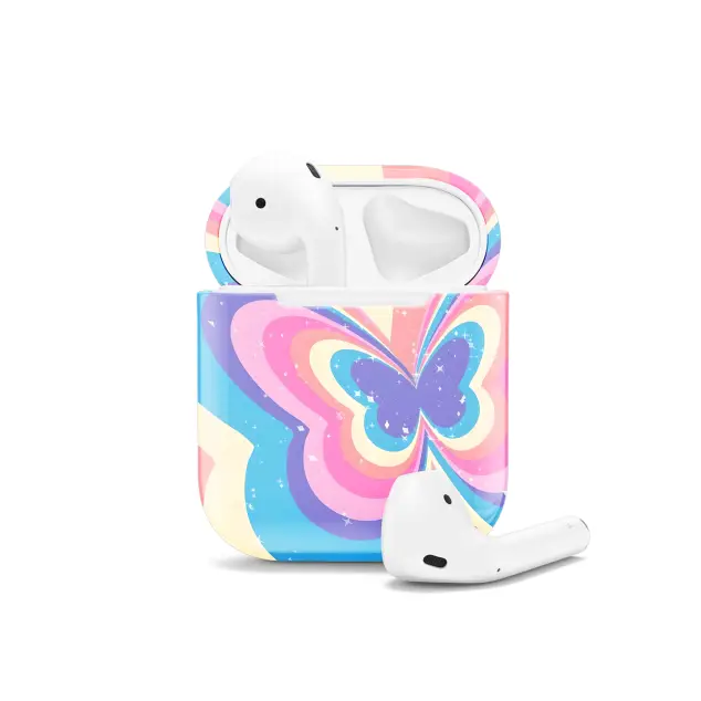 Butterfly Retro Y2K Colorful AirPods Case AirPods Pro AirPods Pro 2 AirPods 3 AirPods 2 Glossy 1820