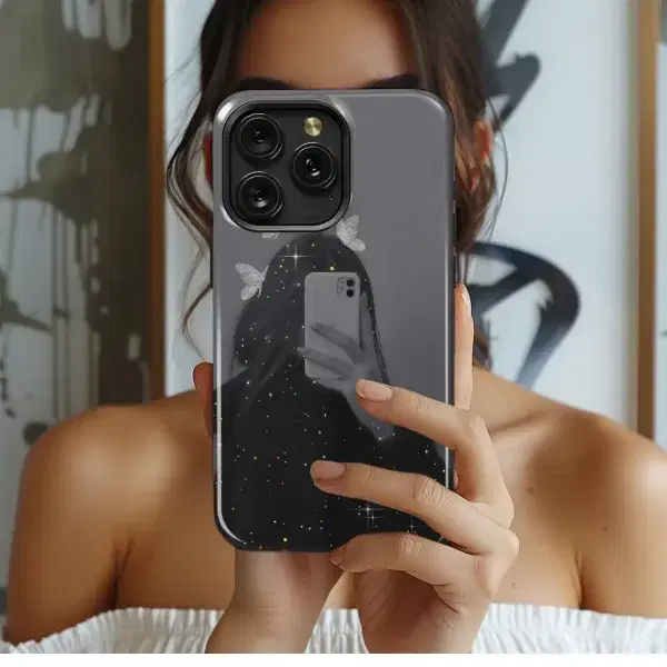 Butterfly Sparkle Selfie Design
 Phone Case iPhone Samsung Cover Pixel 5783 - Image 1