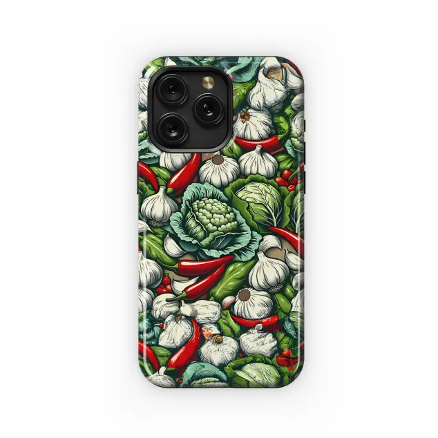 Cabbage Garlic and Chili Phone Case iPhone Samsung Cover Pixel 3579