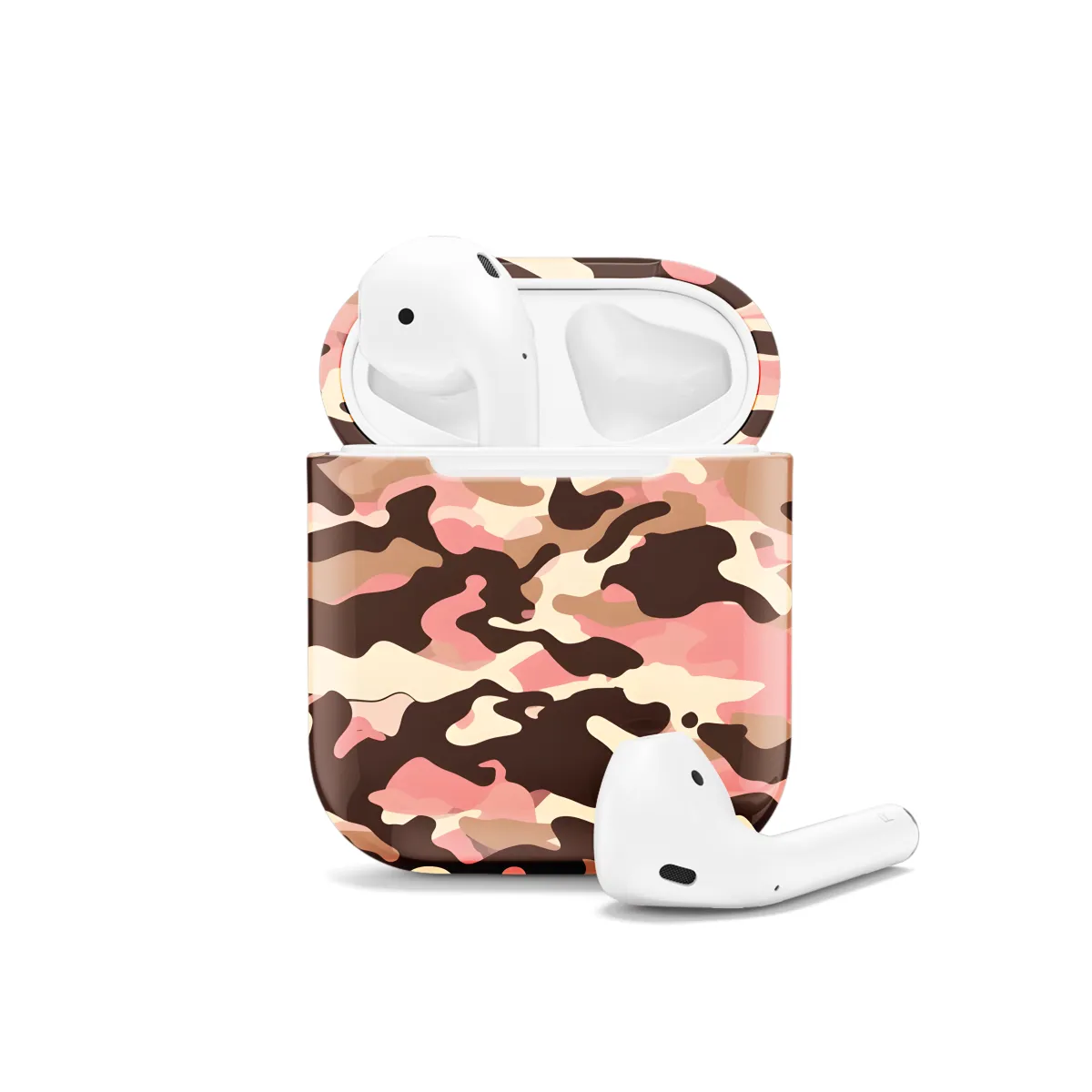 Camouflage Seamless Pattern AirPods Case AirPods Pro AirPods Pro 2 AirPods 3 AirPods 2 Glossy 2200 - Image 1