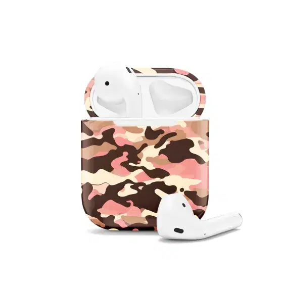 Camouflage Seamless Pattern AirPods Case AirPods Pro AirPods Pro 2 AirPods 3 AirPods 2 Glossy 2200 - Image 1