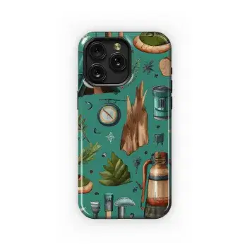 Camping Phone Case iPhone Samsung Cover Pixel 3643 - Image 1