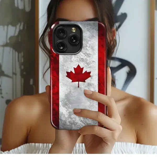 Canadian grunge flag
 Phone Case iPhone Samsung Cover Pixel 5739 - Image 1