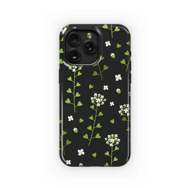 Capsella Grass Dark Phone Case iPhone Samsung Cover Pixel 3942
