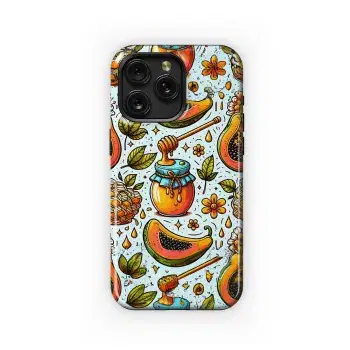 Cartoon Papaya Honey Phone Case iPhone Samsung Cover Pixel 2904 - Image 1