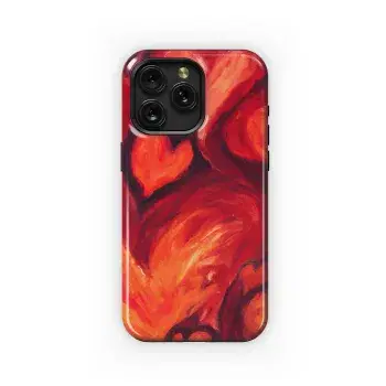 Cartoon Valentine's Day Hearts Phone Case iPhone Samsung Cover Pixel 3591 - Image 1