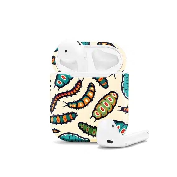 Caterpillar of Halloween Insect Worm Bug AirPods Case AirPods Pro AirPods Pro 2 AirPods 3 AirPods 2 Glossy 1509 - Image 1