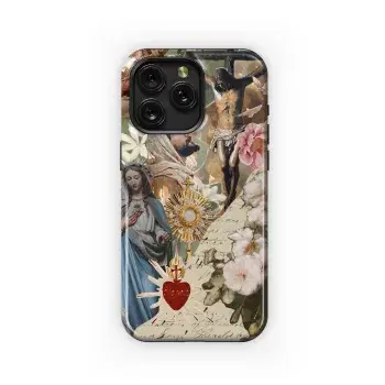 Catholic Christian Jesus Renaissance Collage Phone Case iPhone Samsung Cover Pixel 1994 - Image 1