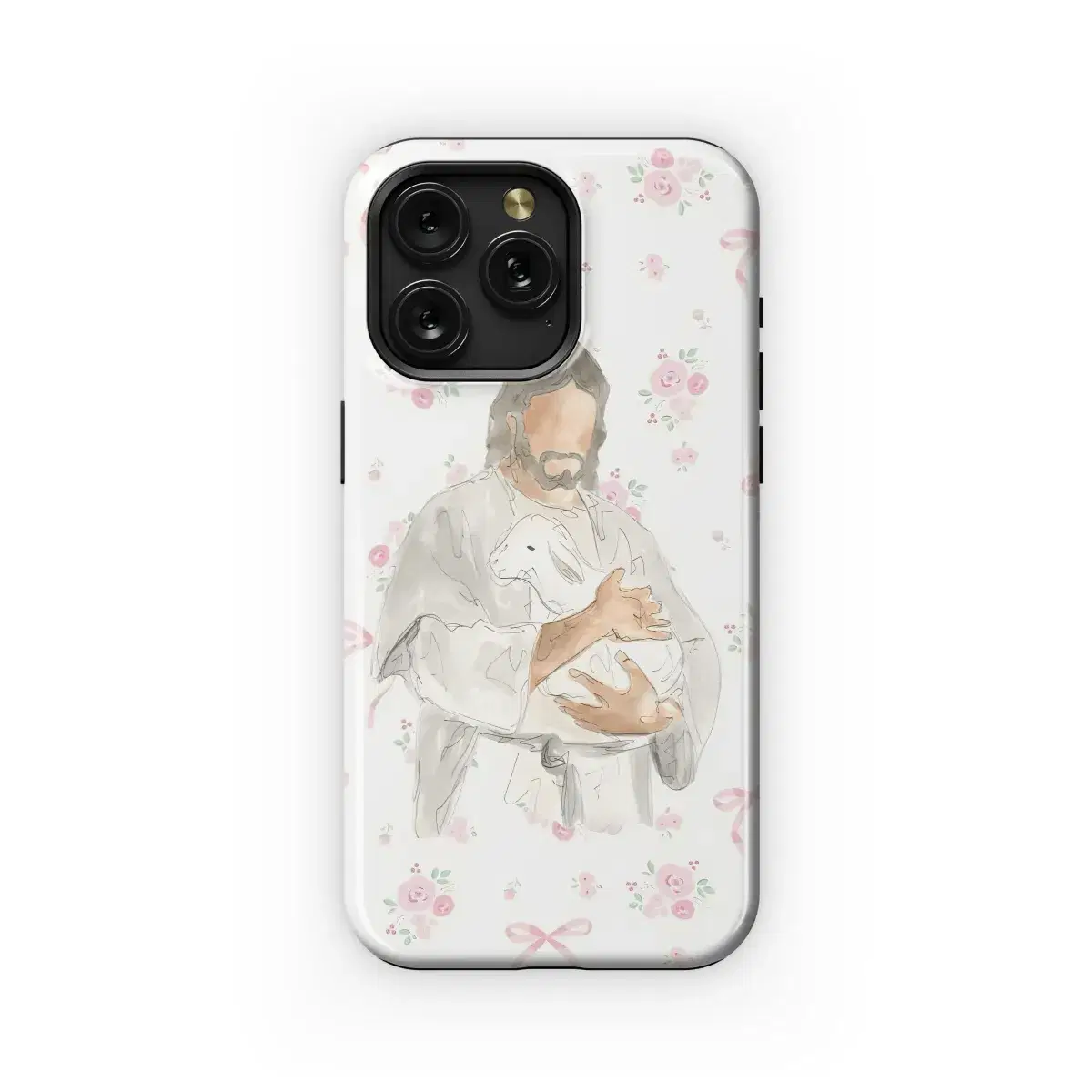 Catholic Christian Jesus Sheep Coquette Phone Case iPhone Samsung Cover Pixel 2015 - Image 1