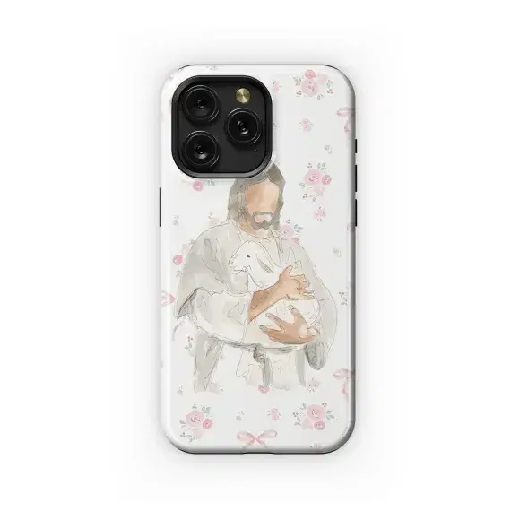 Catholic Christian Jesus Sheep Coquette Phone Case iPhone Samsung Cover Pixel 2015 - Image 1
