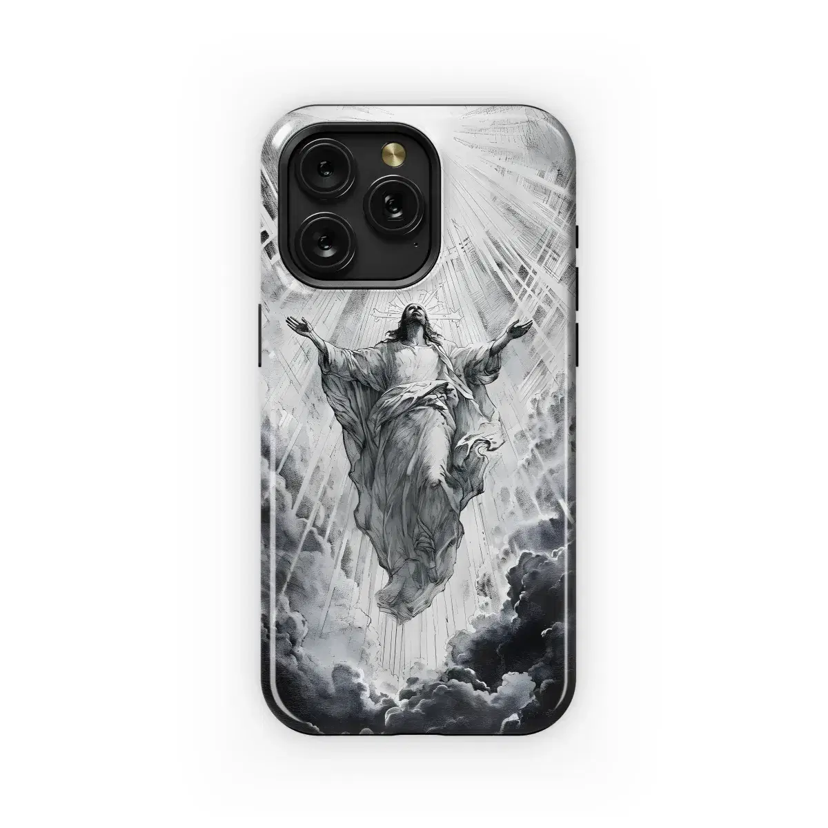 Catholic Christian Jesus Sky Phone Case iPhone Samsung Cover Pixel 2021 - Image 1