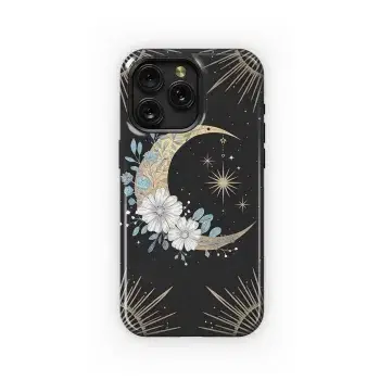 Celestial Bloom Moon Sun Phone Case iPhone Samsung Cover Pixel 5245 - Image 1