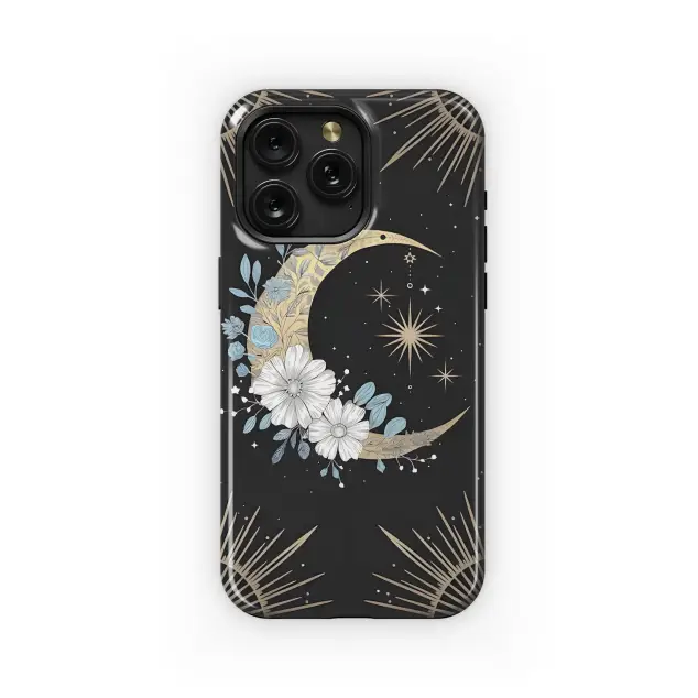 Celestial Bloom Moon Sun Phone Case iPhone Samsung Cover Pixel 5245