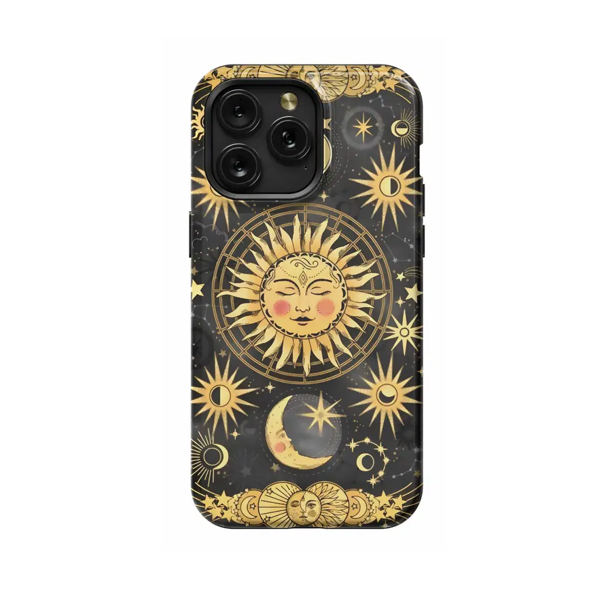 Celestial Boho Mystic Astrology Sun Moon Phone Case iPhone Samsung Cover Pixel 665 - Image 1