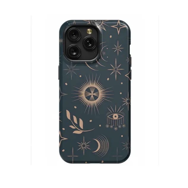Celestial Boho Stars Moons and Planets Phone Case iPhone Samsung Cover Pixel 1428