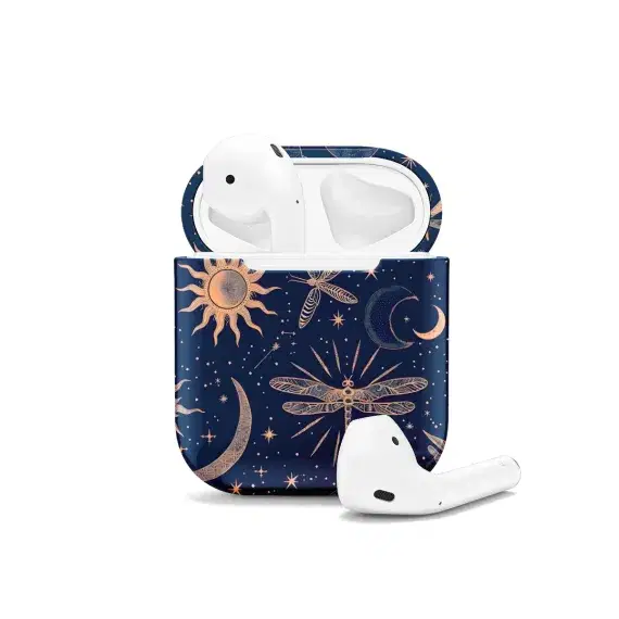 Celestial Butterfly Stars Moons and Planets AirPods Case AirPods Pro AirPods Pro 2 AirPods 3 AirPods 2 Glossy 1424 - Image 1