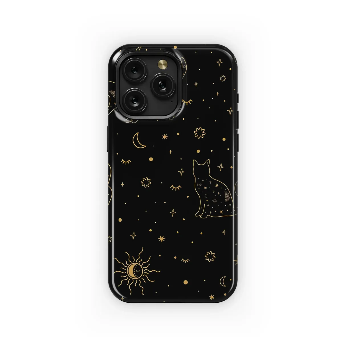 Celestial Cat Design Phone Case iPhone Samsung Cover Pixel 5924 - Image 1