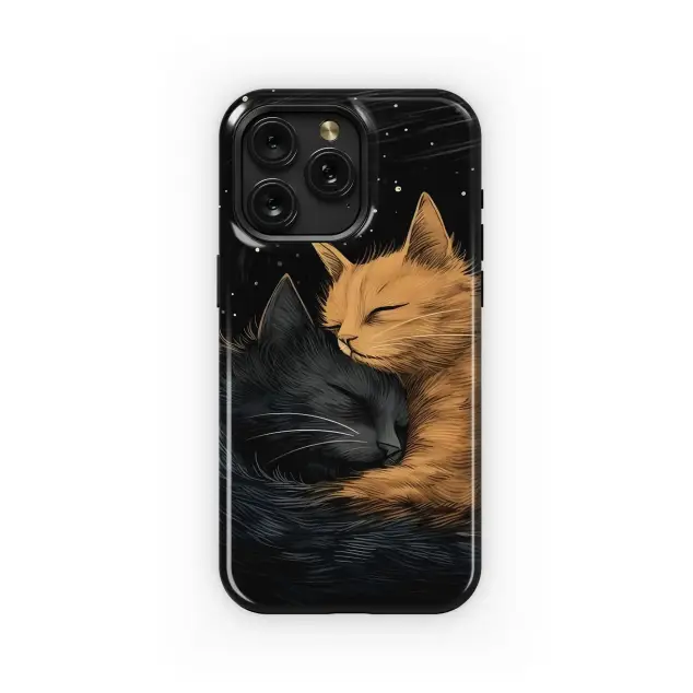 Celestial Cats Cuddle
 Phone Case iPhone Samsung Cover Pixel 5088