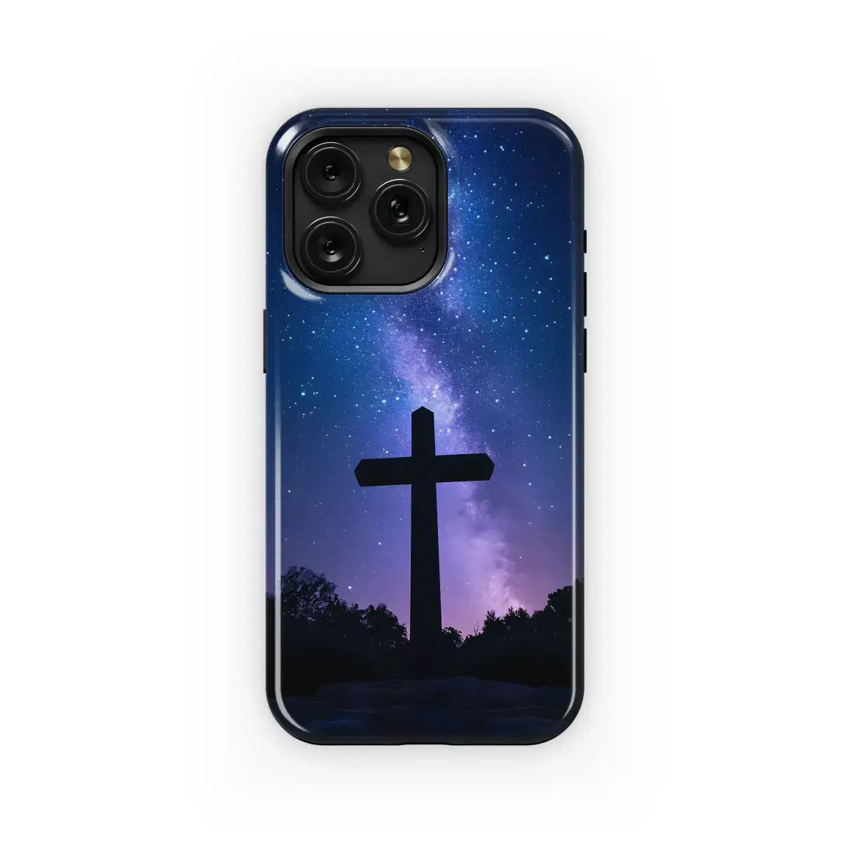 Celestial Cross of Hopeful Night Phone Case iPhone Samsung Cover Pixel 5015 - Image 1