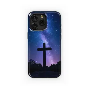 Celestial Cross of Hopeful Night Phone Case iPhone Samsung Cover Pixel 5015 - Image 1