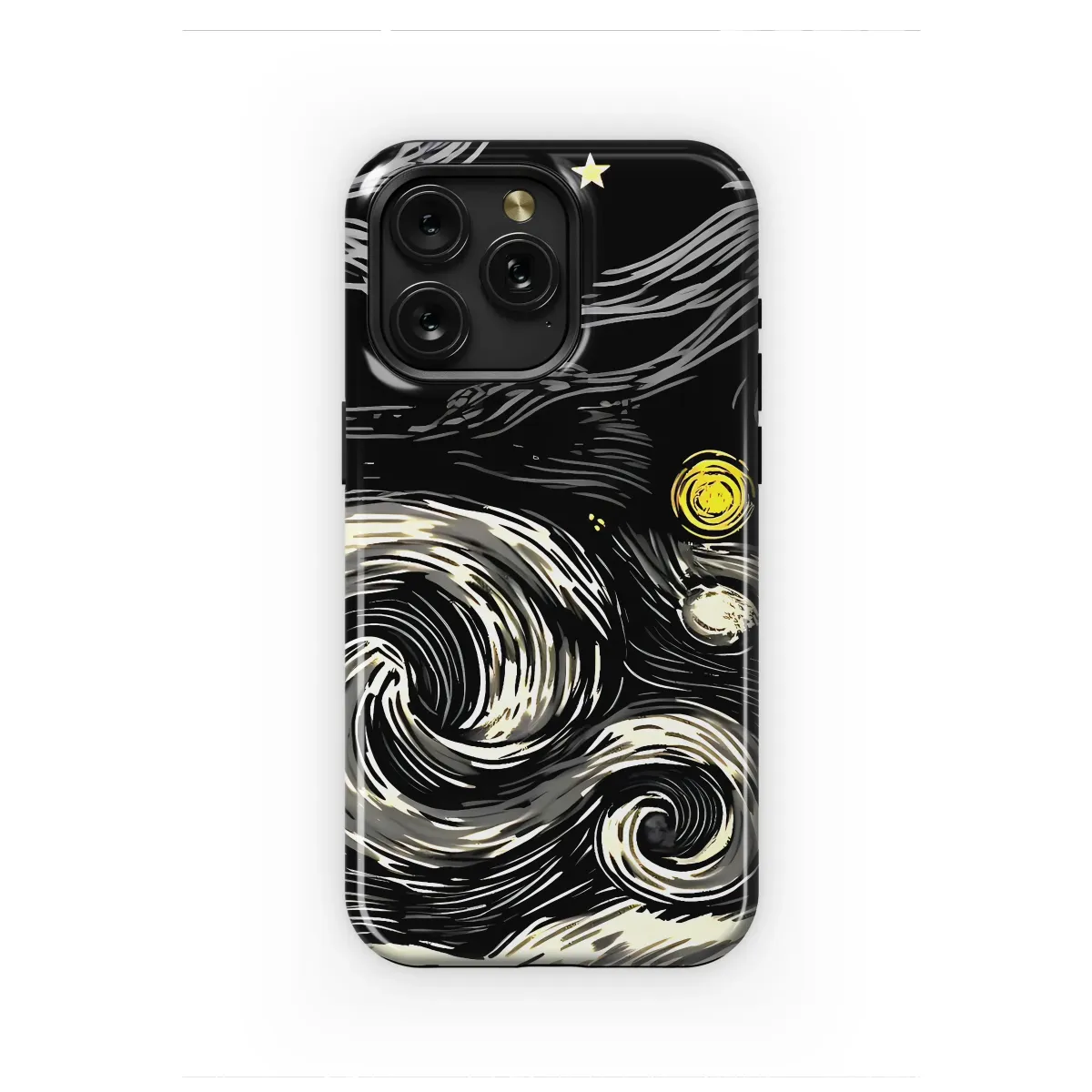 Celestial Currents Etched in Starlight Phone Case iPhone Samsung Cover Pixel 6885 - Image 1