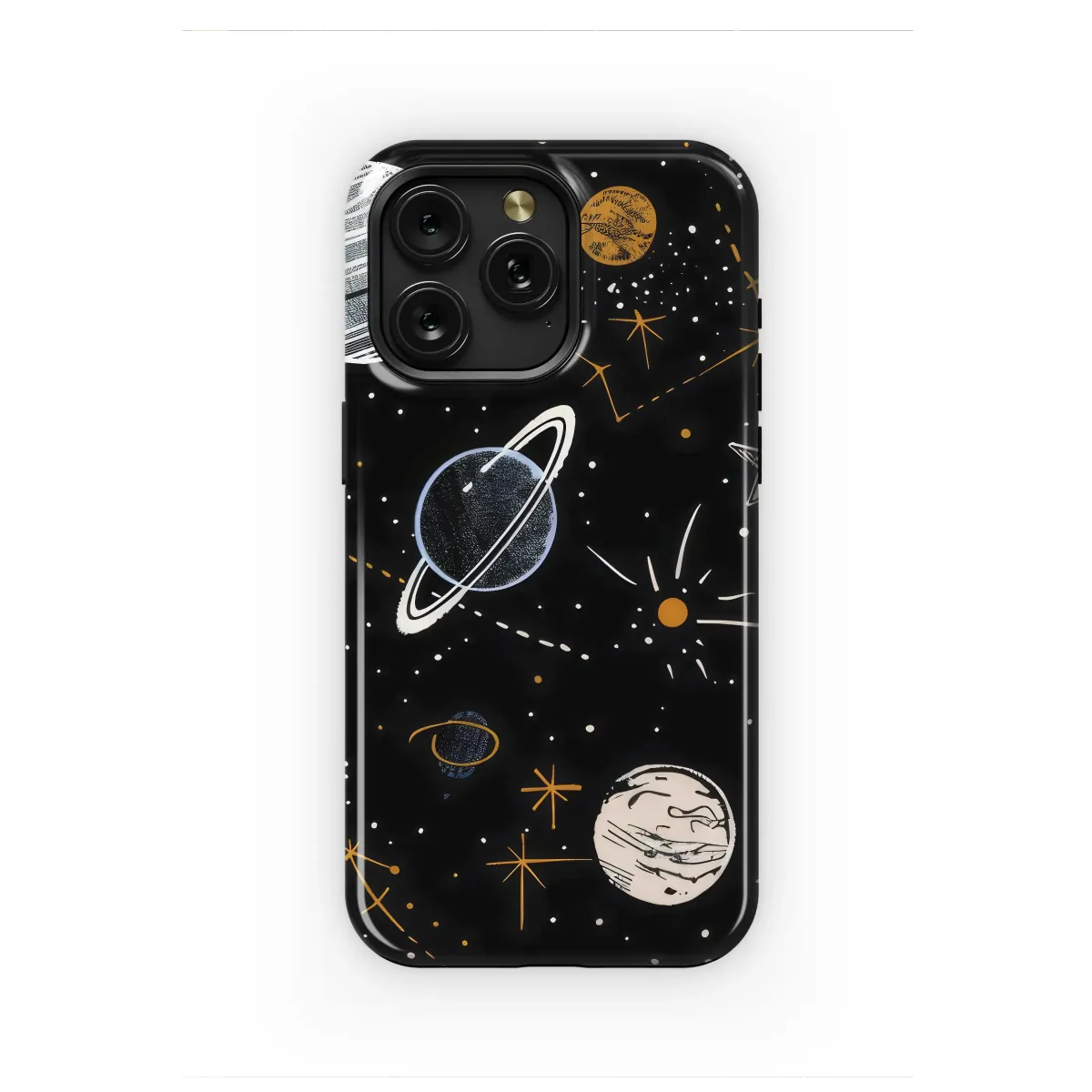 Celestial Galaxy Phone Case, Illustrated Cosmic Planet Cover for iPhone Phone Case iPhone Samsung Cover Pixel 8146 - Image 1