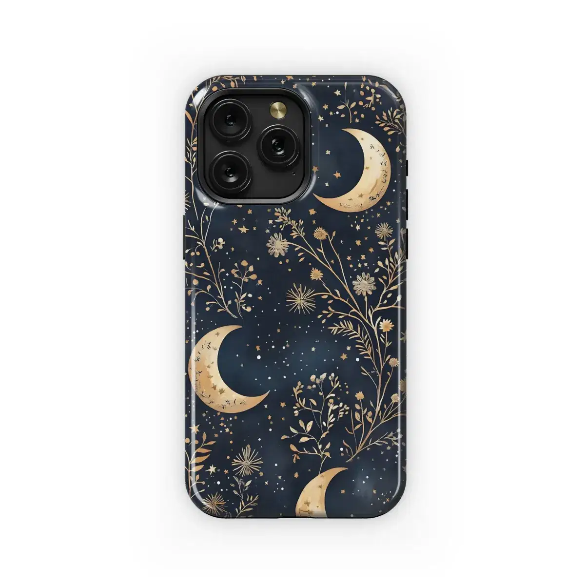 Celestial Gold Moon Garden Phone Case iPhone Samsung Cover Pixel 5114 - Image 1