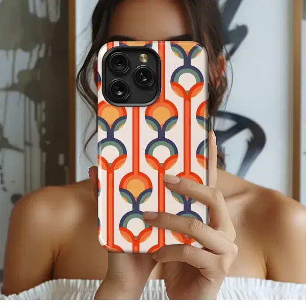 Celestial Midnight Garden Golden Floral Art Phone Case iPhone Samsung Cover Pixel 5246 - Image 1